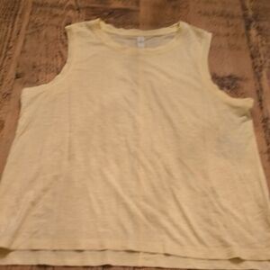 Zella Light Yellow Cotton-Modal Top